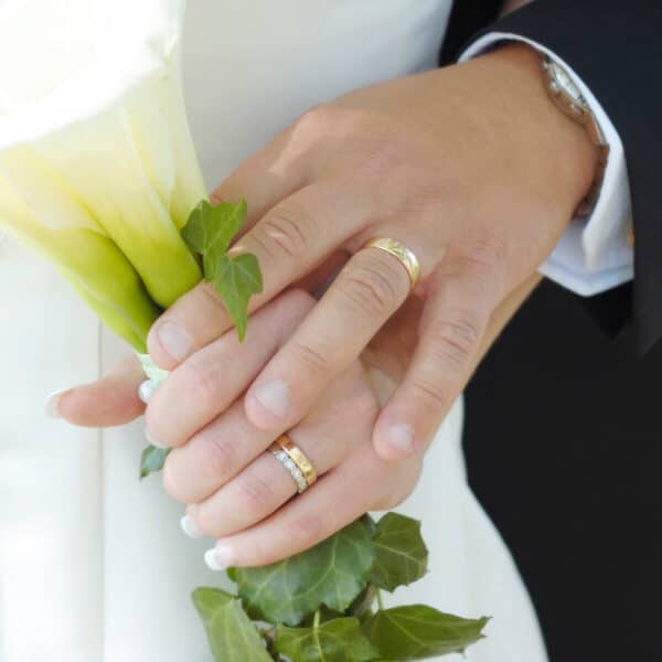 A Bride and Groom; The Bride and The Groom