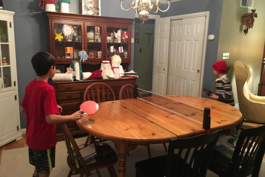 Eight is great, Christmas gifts, ping-pong in the dining room, a trumpet concert, and Ramen Around the Christmas Tree (7 Quick Takes)
