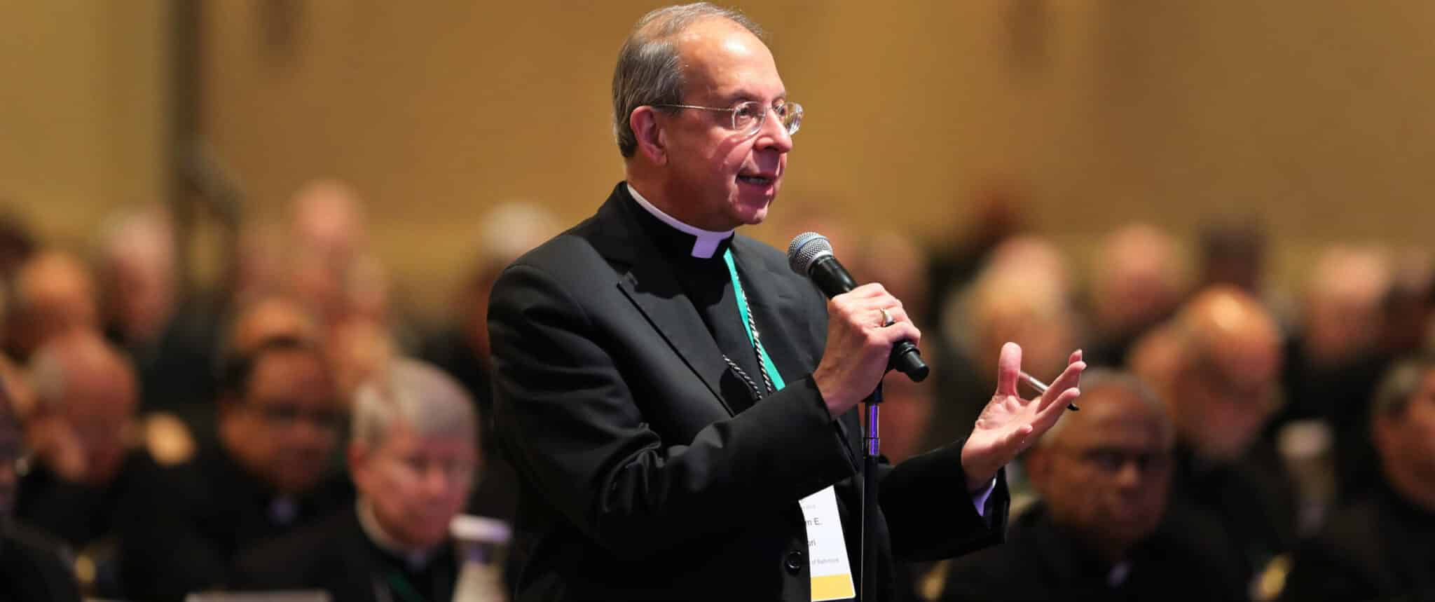 Archbishop Lori addresses Baltimore media at bishops’ meeting