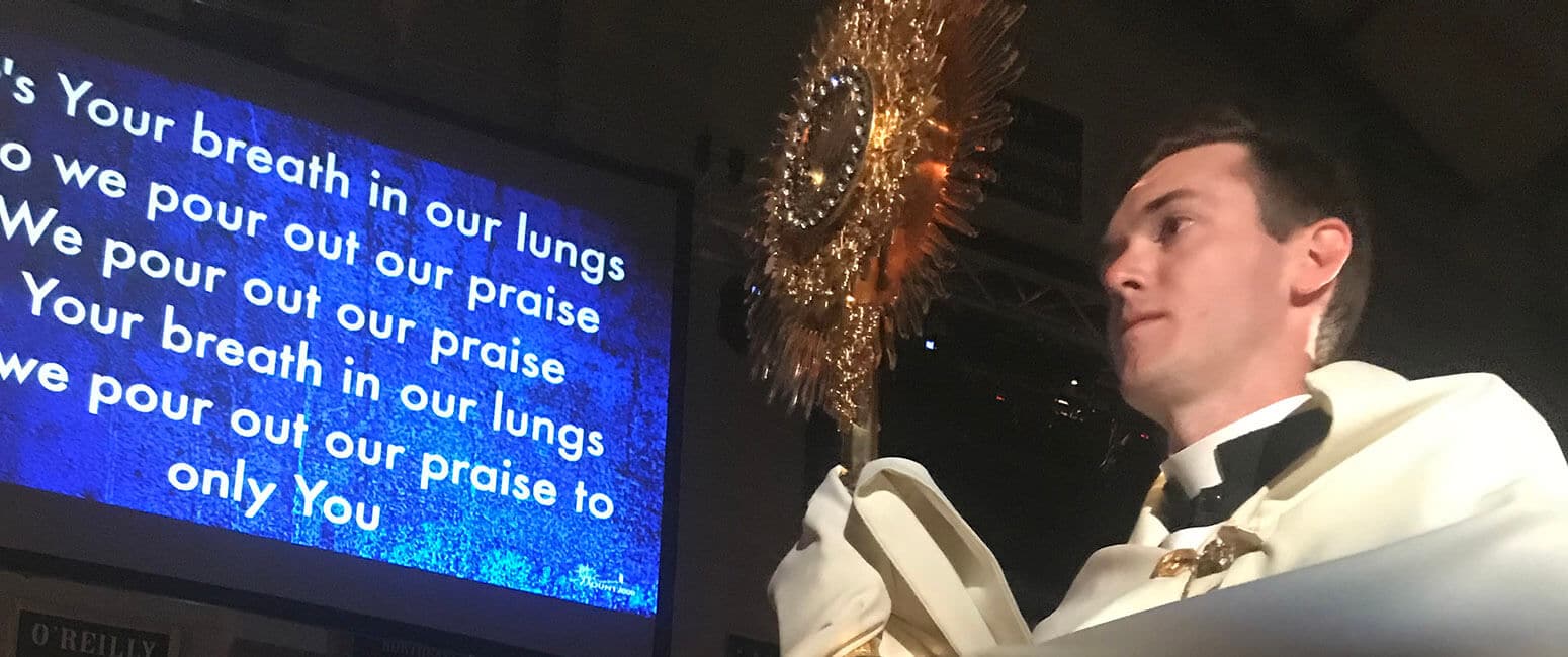 Eucharistic prayer retreat inspires faith and provides challenge