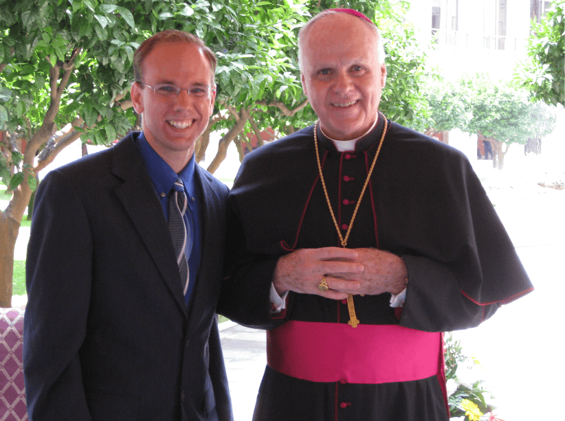 A glimpse into Archbishop O’Brien’s playful side