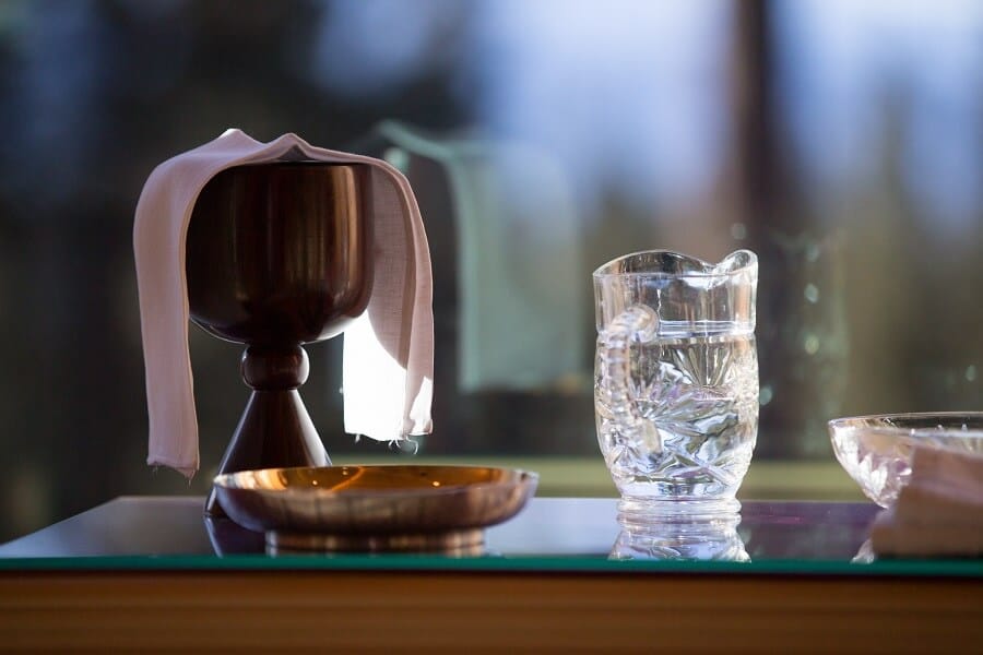 A special moment during Communion