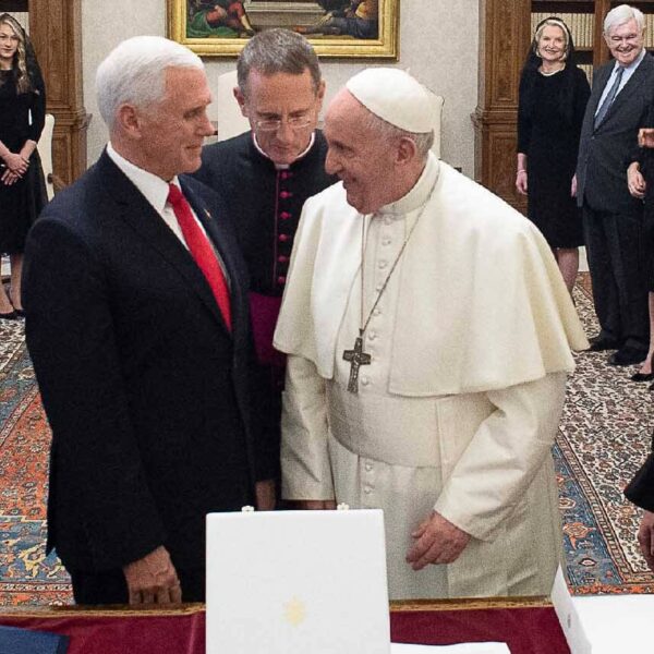 Pope, Pence meet at the Vatican