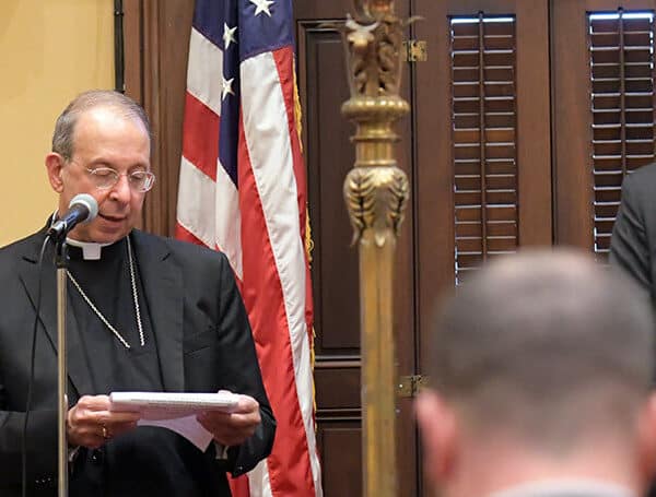 After Charlottesville, Archbishop Lori prays for justice and peace before Baltimore City Council