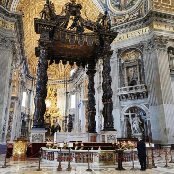 Bernini’s baldacchino is actually a ciborium