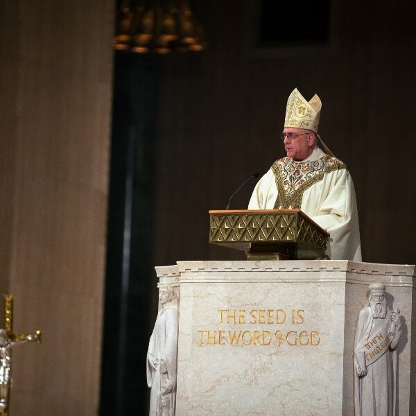 Archbishop Naumann criticizes Biden, hopes for change from courts at vigil Mass