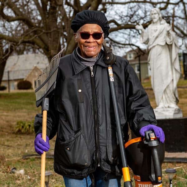 ‘Holy ground’: Mildred Proctor has hung up her gardening hat at New All Saints
