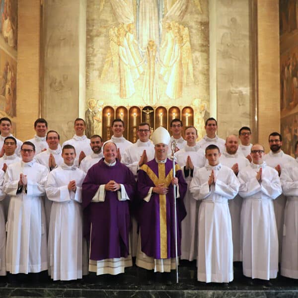 Bishop Parker confers ministry of acolyte on seminarians in Rome