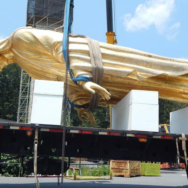 Emmitsburg grotto awaits return of statue of Blessed Virgin Mary