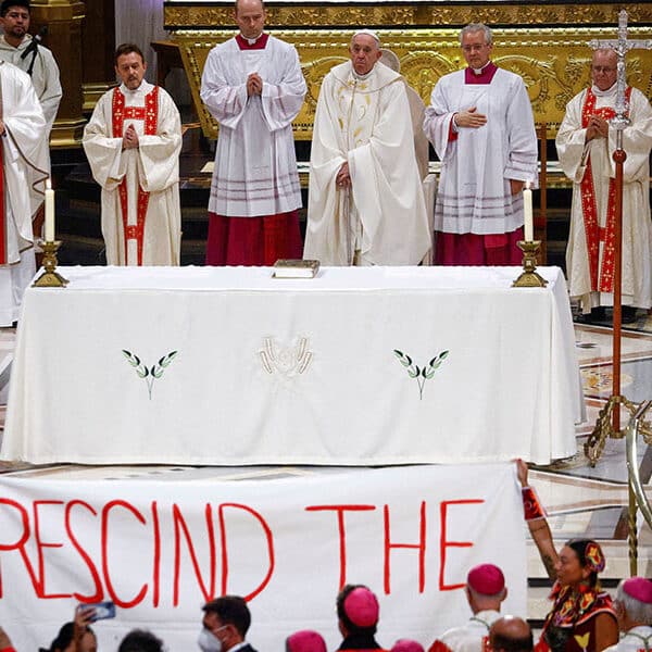 Church cannot flee failures, but must reconcile with Indigenous, pope says