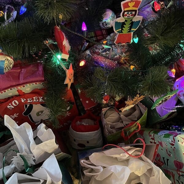 Gifts under a Christmas tree