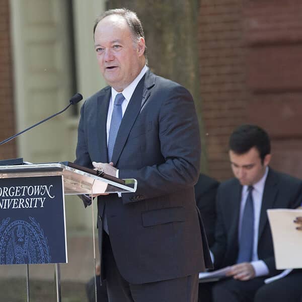 Georgetown U. president steps down for health reasons in ‘most difficult decision’ ever