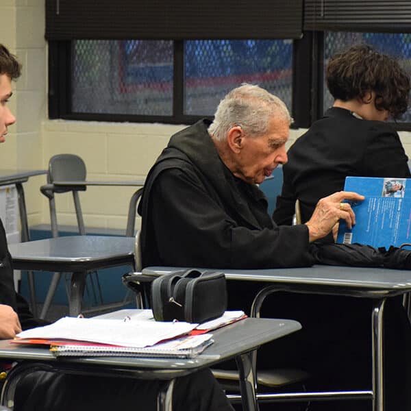 Benedictine abbot, retired professor, goes back to high school as ‘lifelong learner’