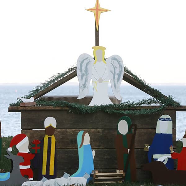 Expecting a miracle: Advent by the Nativity scene
