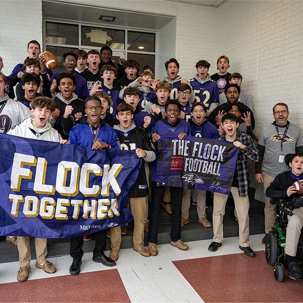 Friendly Franciscan challenge unites two high schools for Ravens-Bills playoff clash