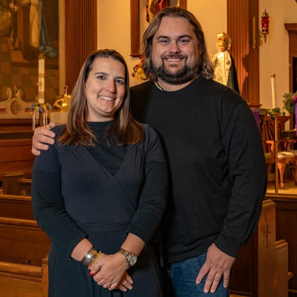 A special engagement at Sacred Heart of Mary for Graceland Park couple
