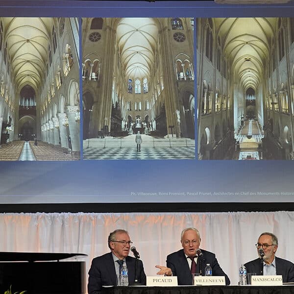 Notre Dame’s restoration architect shares love letter to cathedral with New York crowd