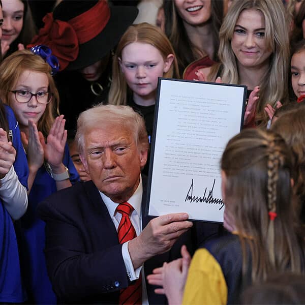 President Trump bars biological males from competing in women’s sports