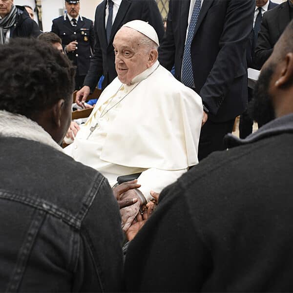‘Why them and not me,’ pope asks after Holy Thursday visit to prison