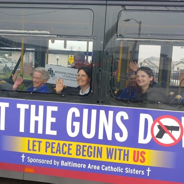 Catholic sisters’ ‘Put the Guns Down’ campaign hits city buses