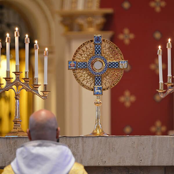 National pilgrimage carries the Eucharist to Midwest cathedrals and along cow fields