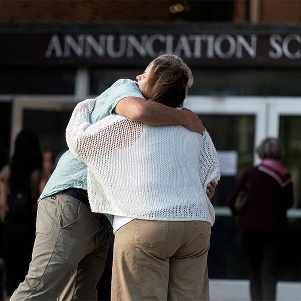 Annunciation pastor calls first parish Mass after church shooting a ‘humble beginning’