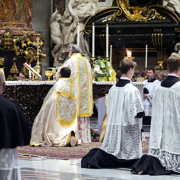 Cardinal Burke celebrates traditional Latin Mass in St. Peter’s Basilica