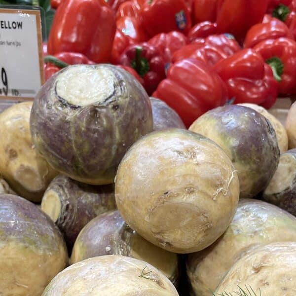 Rutabagas in the grocery store