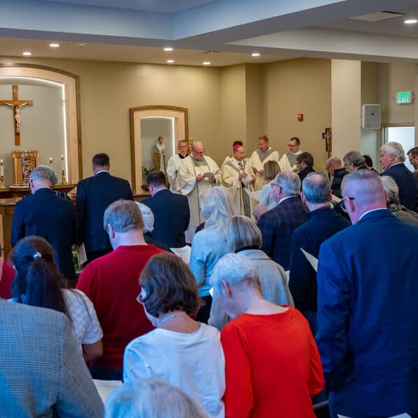 ‘Makes you feel like God is here’: Archbishop Lori dedicates renovated O’Dwyer Retreat Center Chapel 