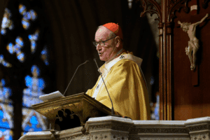 Cardinal Timothy M. Dolan delivers his homily