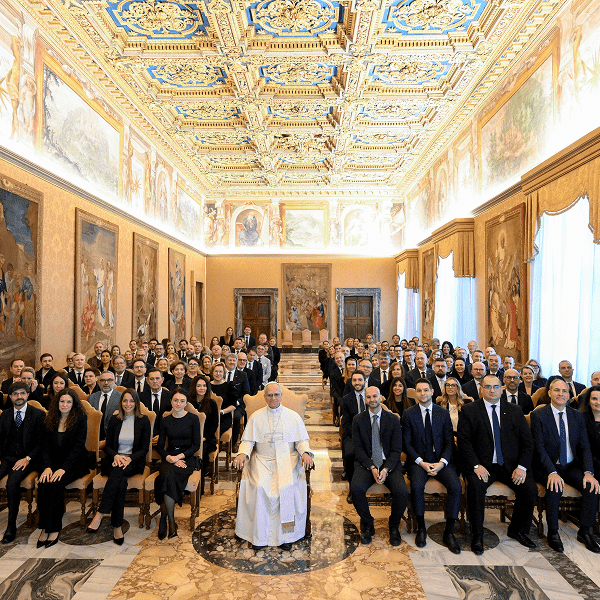 Pope Leo XIV with members of the Conservatives and Reformists Group of the European Parliament