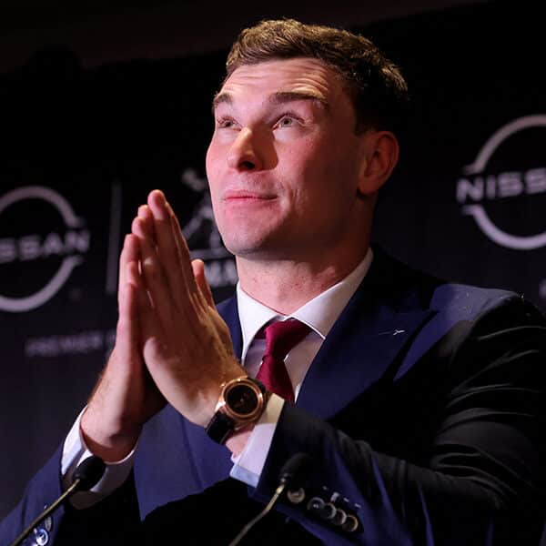 Honor is ‘bigger than me,’ Heisman winner, a Catholic, says in emotional acceptance speech