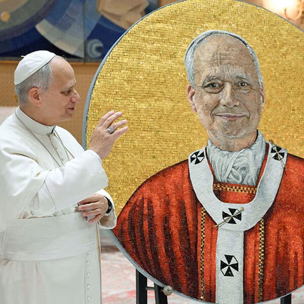 Vatican completes official mosaic portrait of Pope Leo XIV for papal basilica