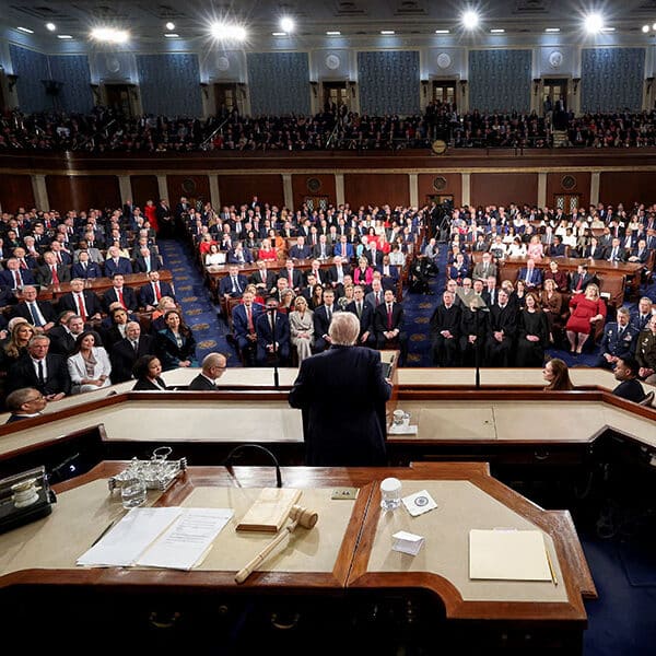 Trump touts immigration enforcement in State of the Union address as polls show growing concern