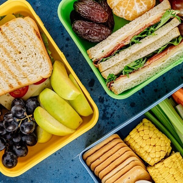 Food packed in lunchboxes