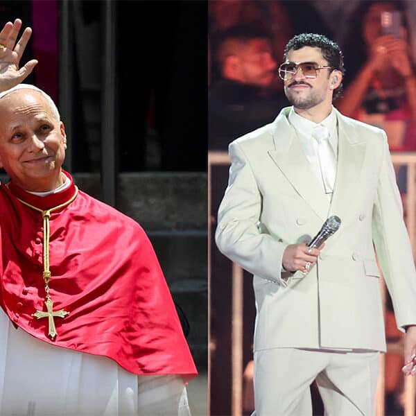 Pope Leo XIV briefly meets Bad Bunny in Madrid