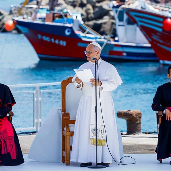 Pope Leo tells trafficking survivors God recognizes their ‘inestimable worth’ during Canary Islands visit