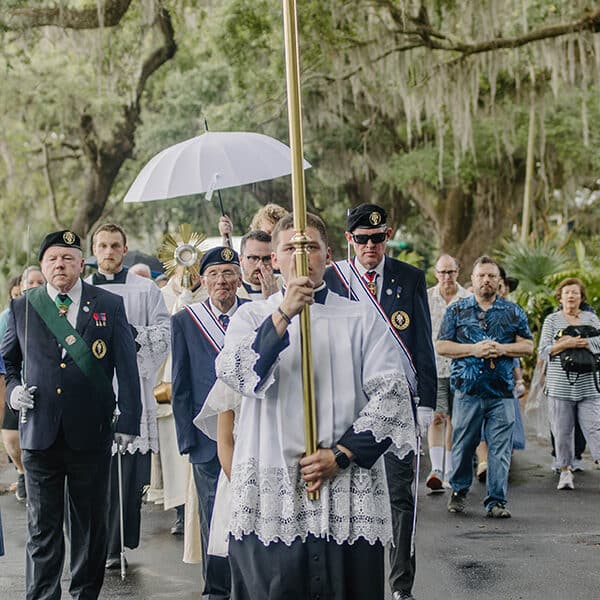 Pilgrims walk in the steps of the Georgia Martyrs